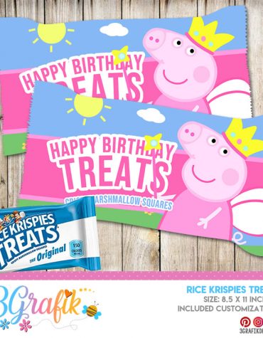 Peppa Pig Rice Krispie Treats