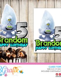 Troll Birthday Cake Topper