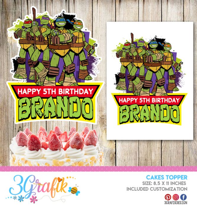 Teenage Mutant Ninja Turtles Cake Topper