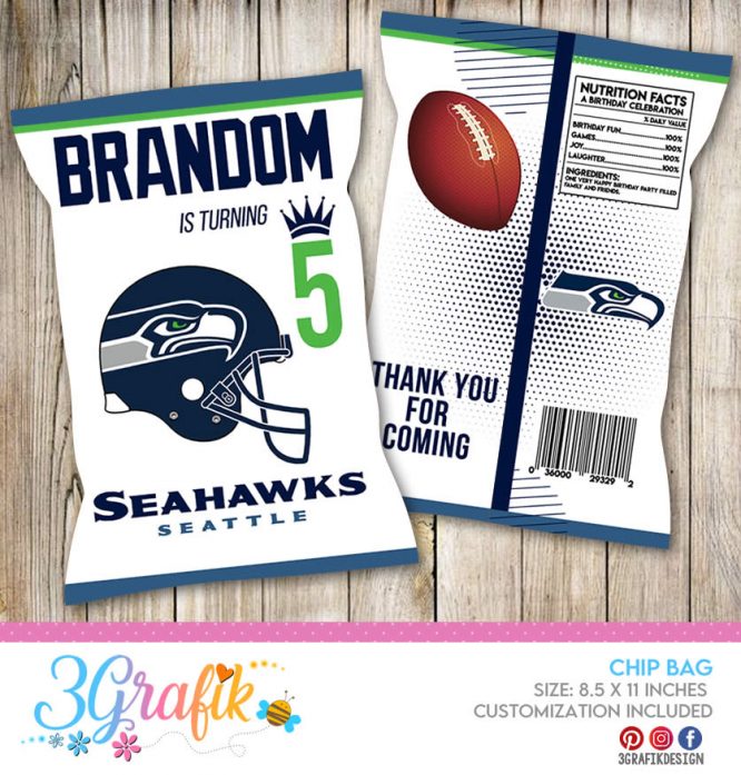 Seattle Seahawks Chip bag