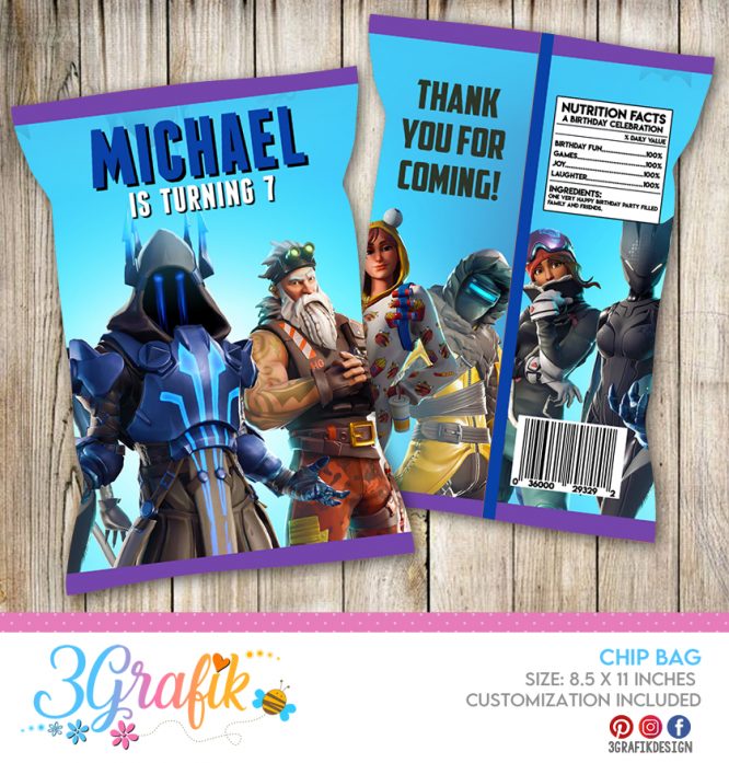 Fortnite Chip Bags digital