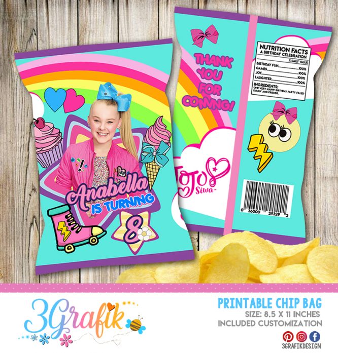 Jojo Siwa Chip Bags