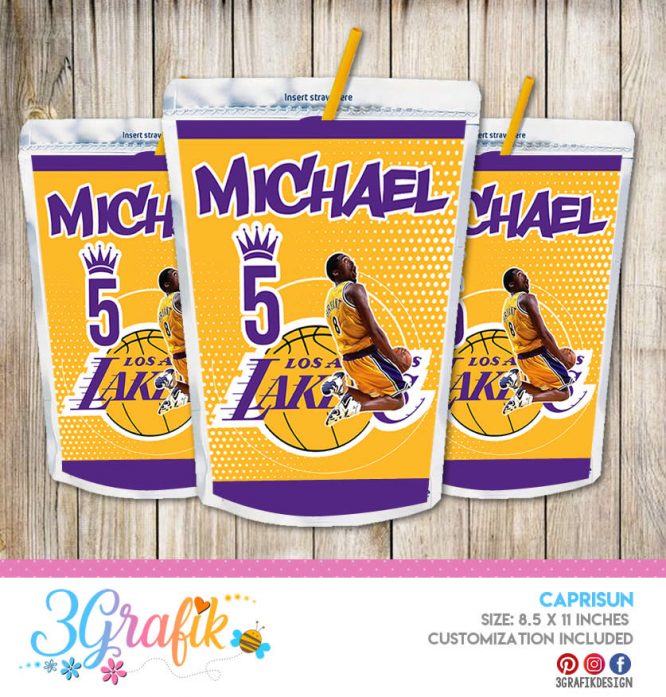 Lakers Caprisun labels