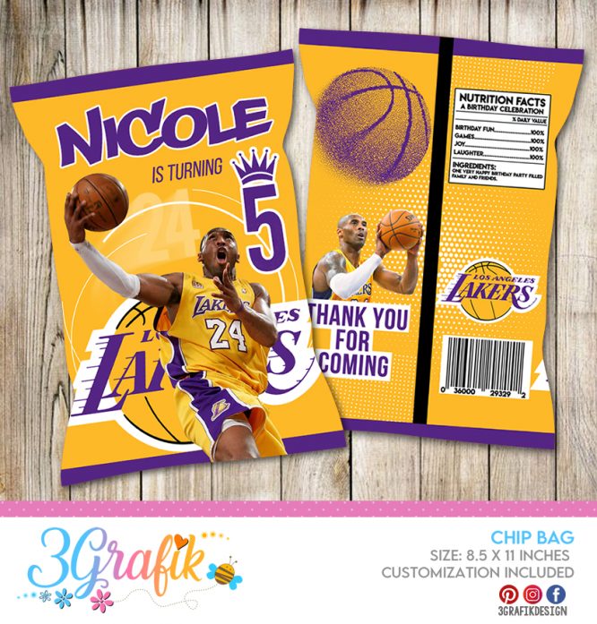 Lakers Kobe Bryant Chip Bags