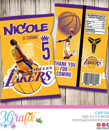 lakers custom chip bag archives 3grafik printable products for yours party s invitations centerpieces cupcakes more 3grafik