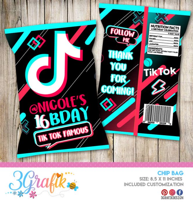 Tik Tok Chip Bag