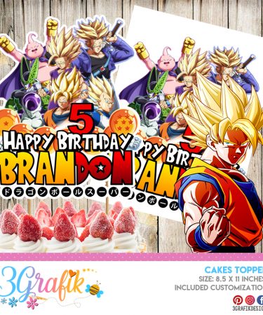 Dragon Ball Z Cake Topper Printable Archives 3grafik Printable Products For Yours Party S Invitations Centerpieces Cupcakes More 3grafik