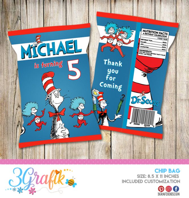 Dr. Seuss Chip Bags Printable