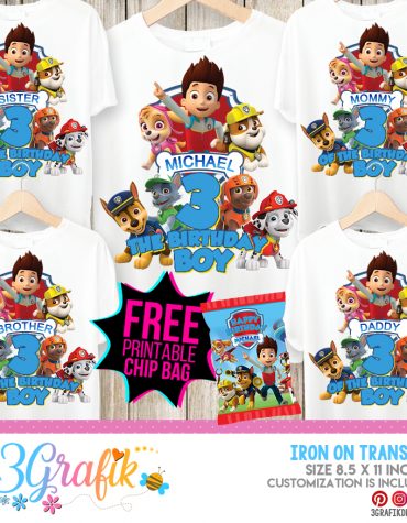 Paw Patrol Iron on Transfer