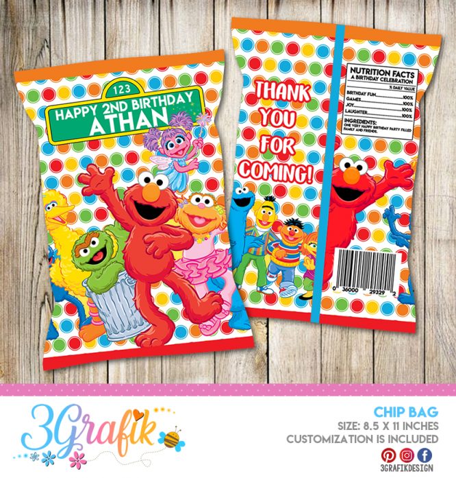 Sesame Street Chip Bags