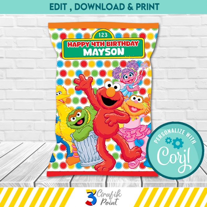 Sesame Street Chip Bags