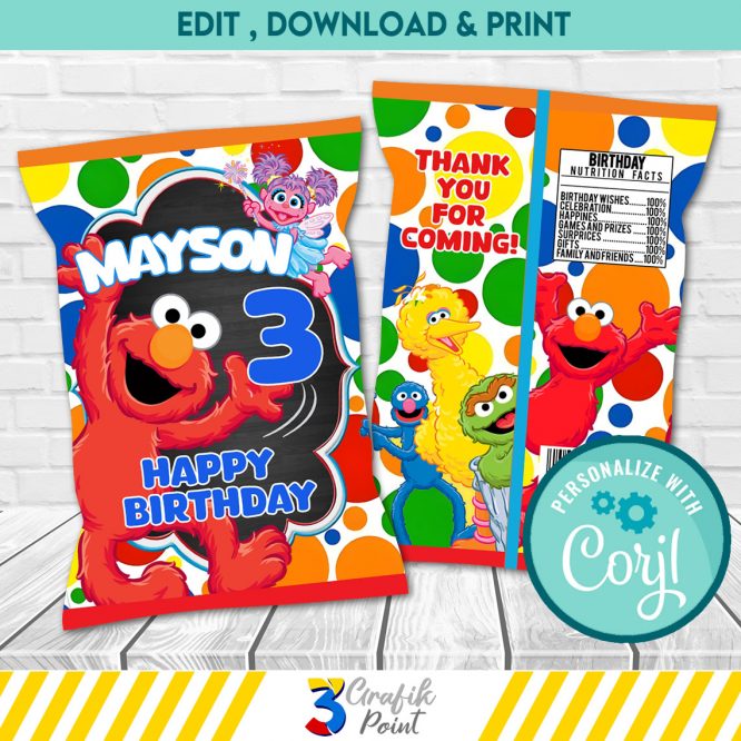 Sesame Street Chip Bag