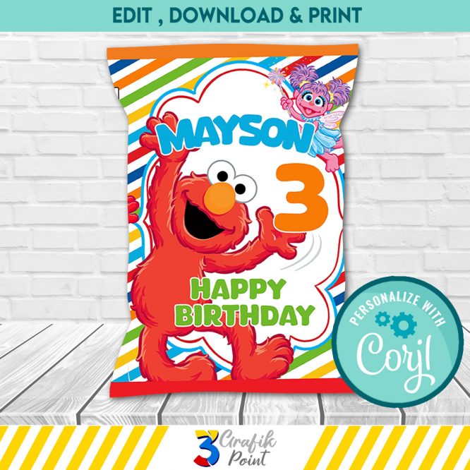 Sesame Street Chip Bag digital