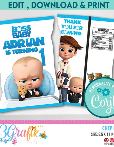 The Boss Baby Chip Bag