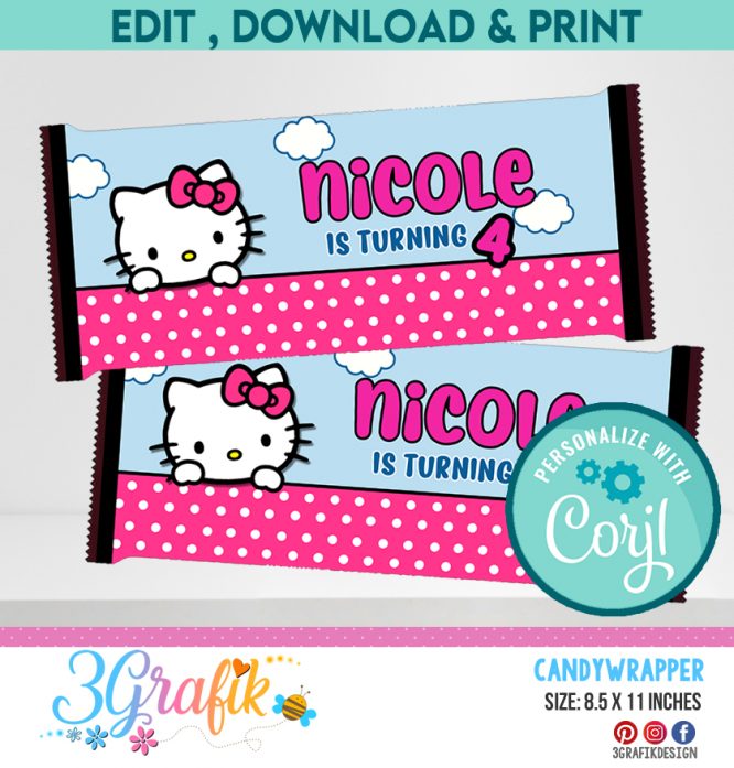 Hello Kitty Candy Wrapper Digital