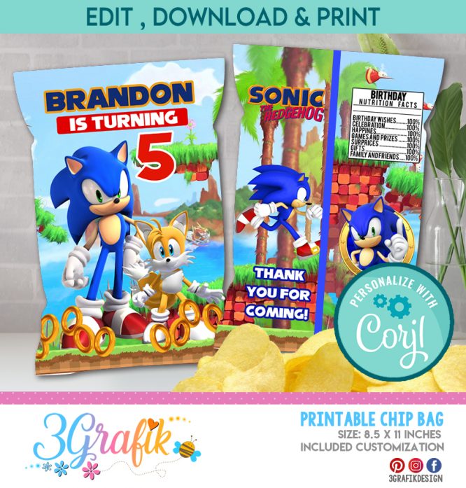 sonic chip bag