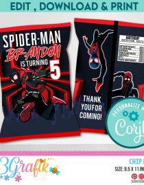 Spiderman Miles Morales Logo Chip Bag