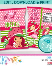 Strawberry Shortcake Chip Bag