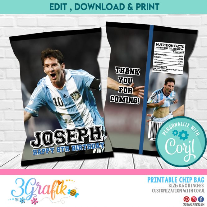 Messi 10 Chip Bag