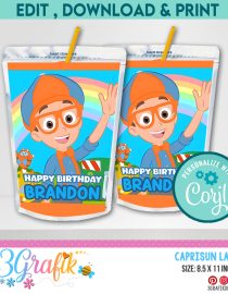 Blippi Capri sun Juice label Digital