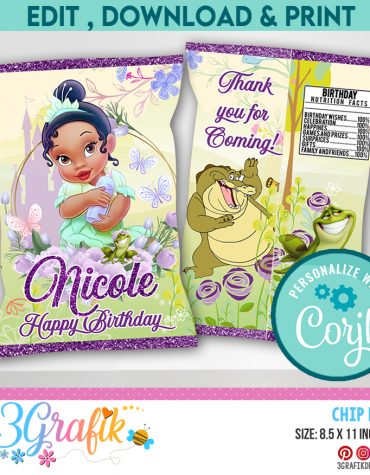 The Princess and the Frog Chip Bag