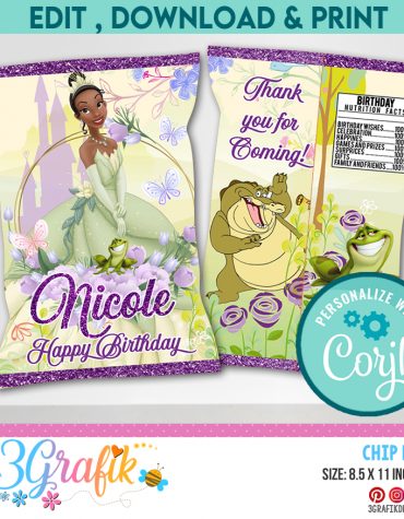 The Princess and the Frog Chip Bags Digital