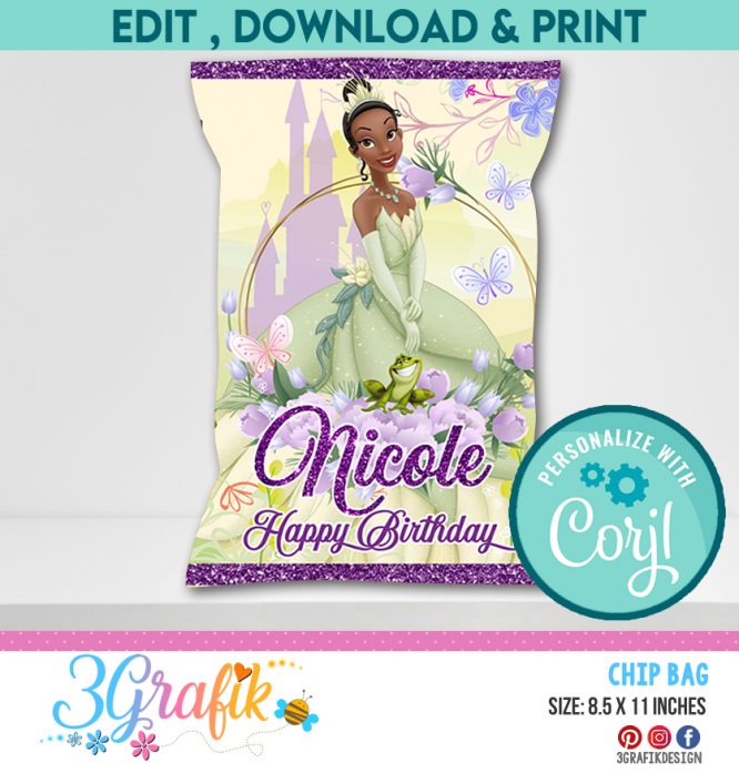 The Princess and the Frog Chip Bags Digital