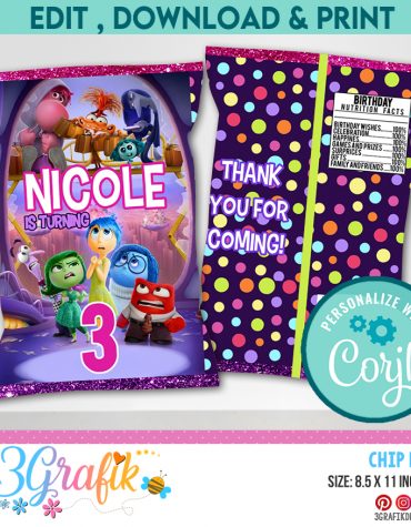 Inside Out Chip Bag template