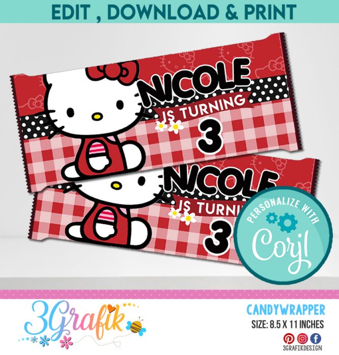 Hello Kitty Candy Wrapper Digital