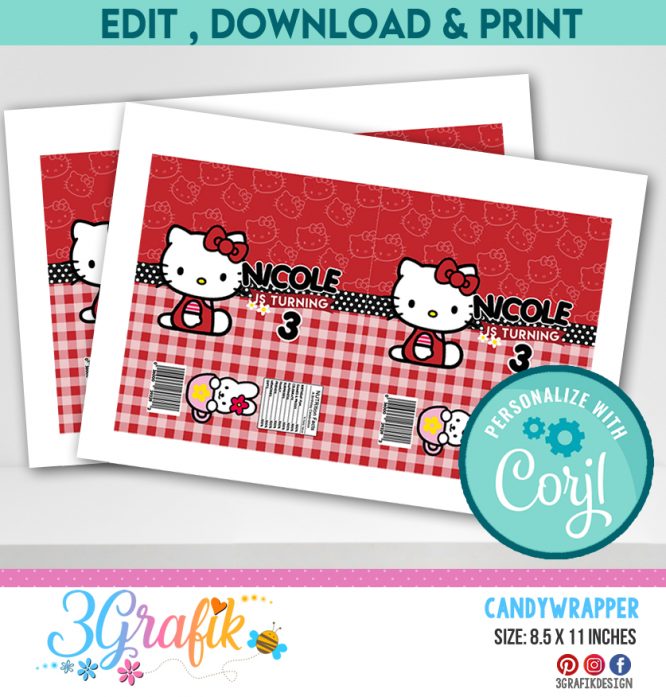 Hello Kitty Candy Wrapper Digital