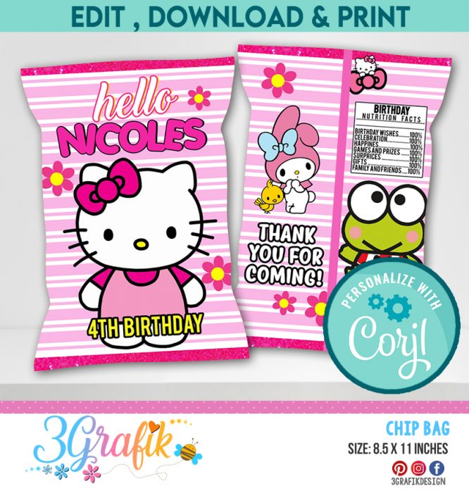 Hello Kitty Chip Bags