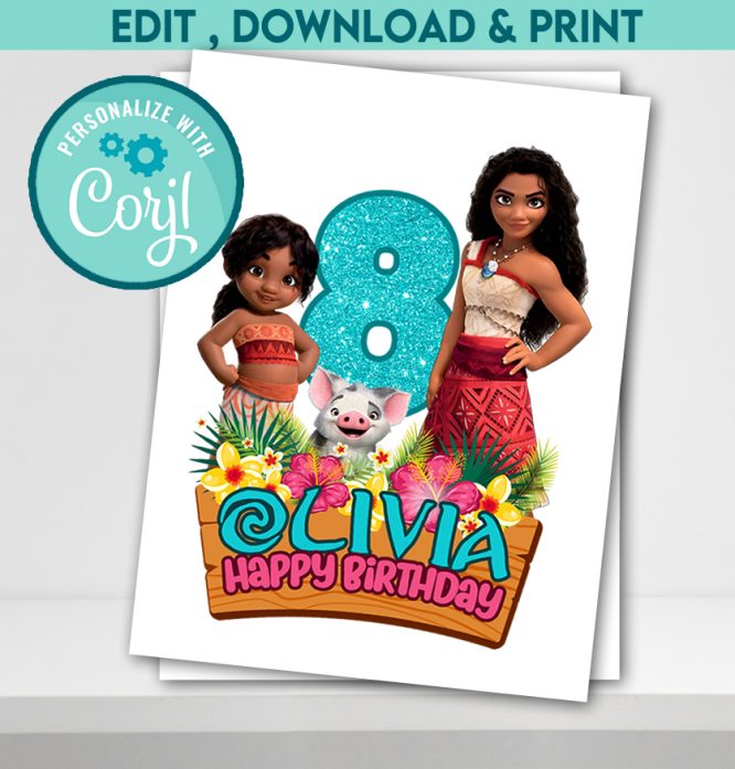 Moana Cake Toppers - Image 4