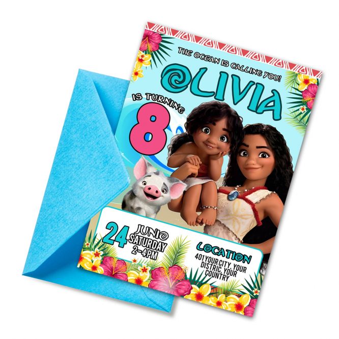 Moana invitation