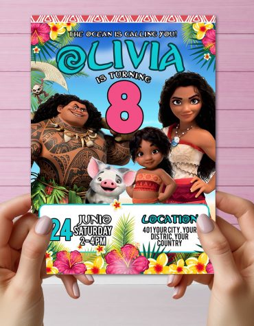 Moana Invitation Digital