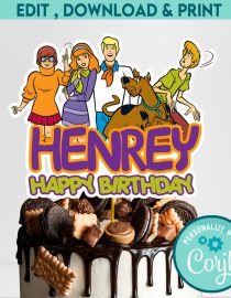 Scooby Doo Cake Topper digital