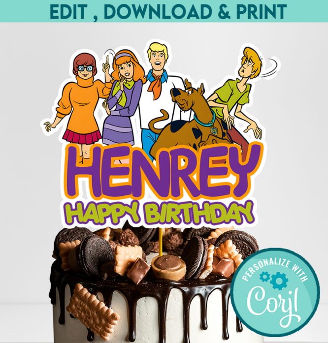 Scooby Doo Cake Topper digital