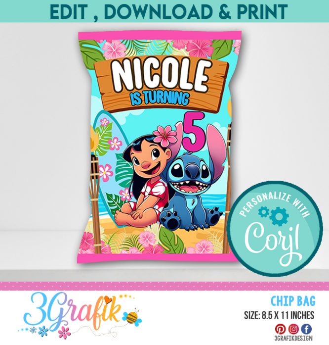 Lilo & Stitch Chip Bag Digital