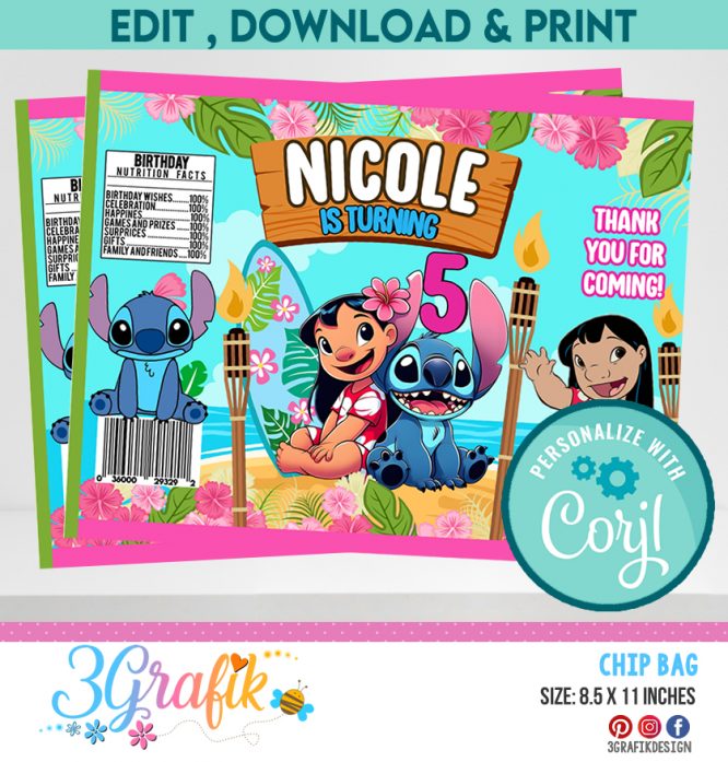 Lilo & Stitch Chip Bag Digital