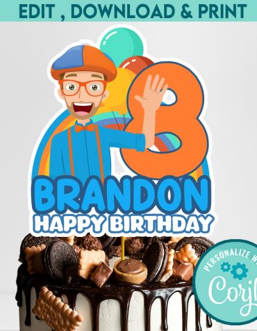 Blippi Cake Topper