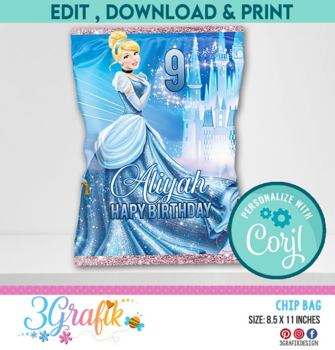 Cinderella Chip Bags