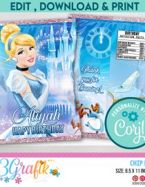 Cinderella Chip Bags Digital